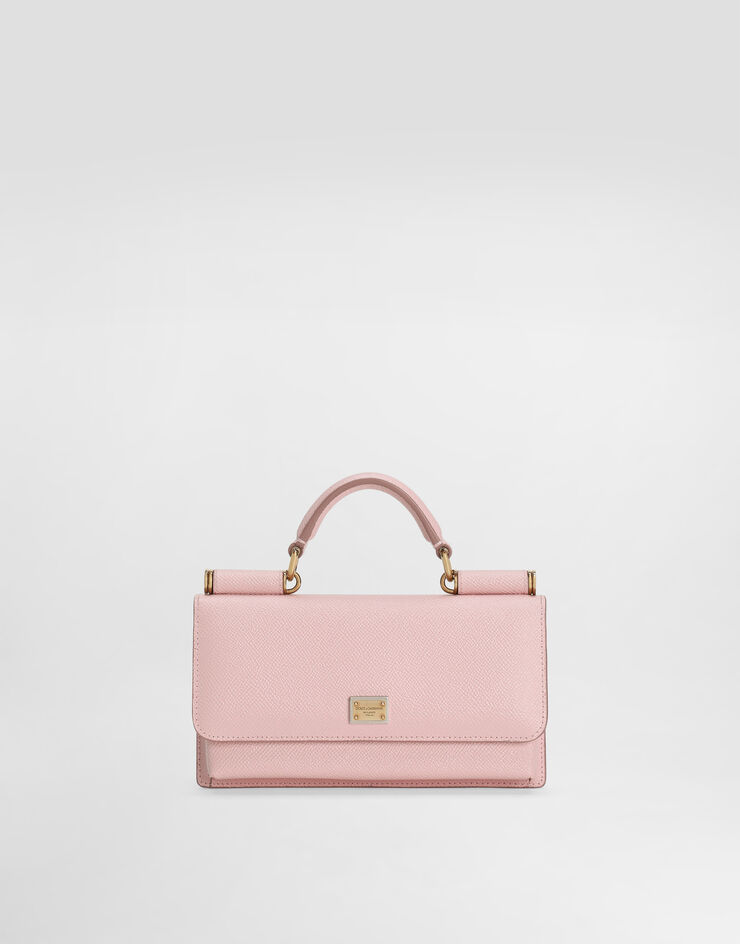 Dolce & Gabbana Bolso para teléfono en piel de becerro Dauphine Dolce & Gabbana Bolso para teléfono en piel de becerro Dauphine Rosa BI3280A1001