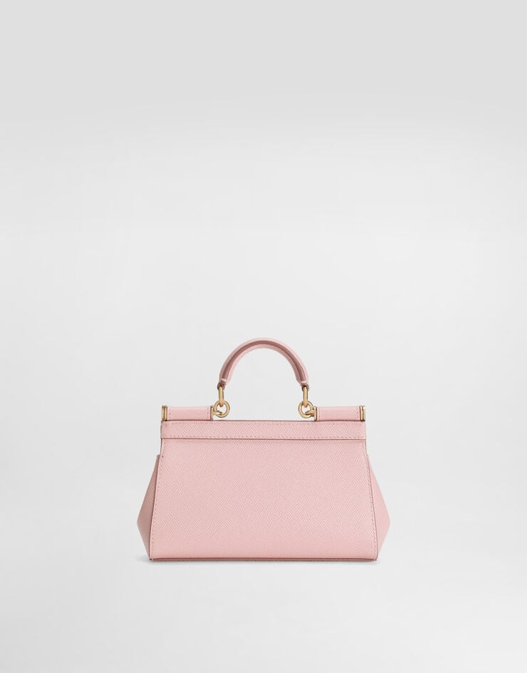 Dolce & Gabbana Mini sac Sicily en veau Dauphine Dolce & Gabbana Mini sac Sicily en veau Dauphine Pink BB7116B1001