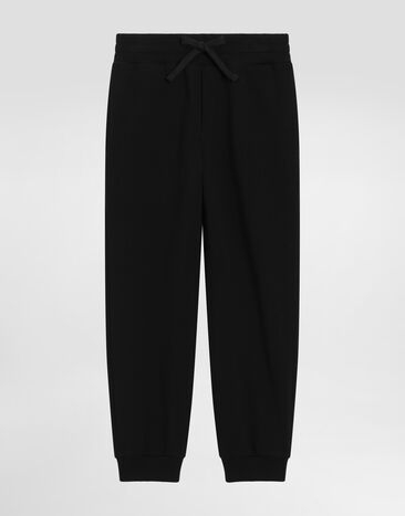 Dolce & Gabbana Pantalon de jogging molletonné à logo DG Noir L4JPIGG7OSS