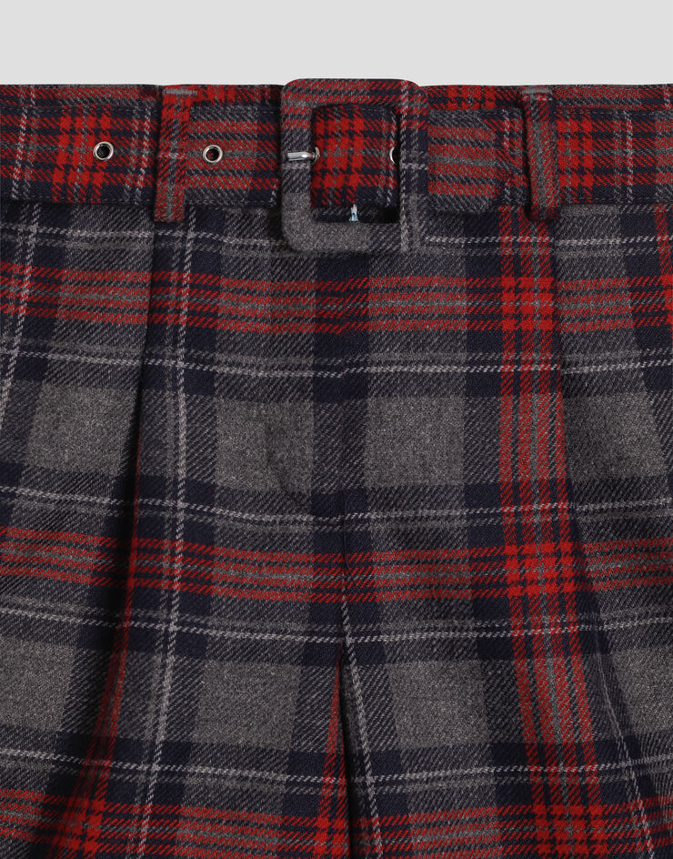 Dolce & Gabbana Wool blend tartan bermuda shorts Multicolor L53Q45FQMFZ