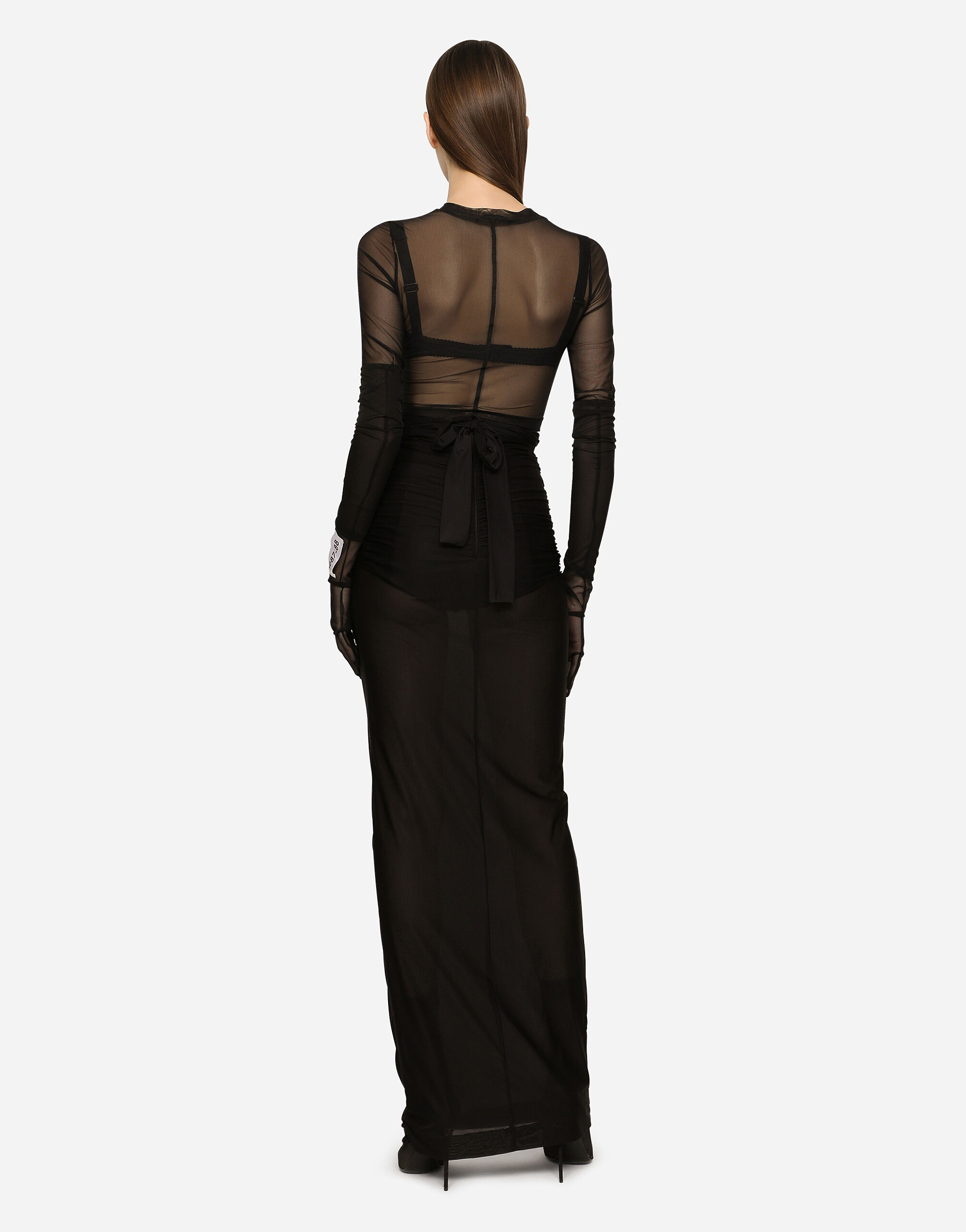 KIM DOLCE&GABBANA Tulle top in Black for Women