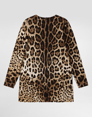 Dolce & Gabbana Leopard-print interlock dress Print L5JDALFSGQX