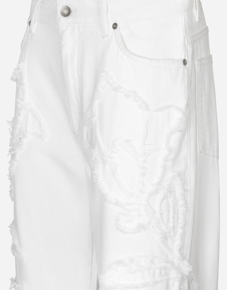 Dolce & Gabbana 男友款刺绣牛仔裤 多色 FTCGNZG8LC6