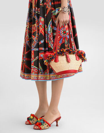 Dolce & Gabbana كوفّا كابري من الرافيا Multicolor BB7815A0419