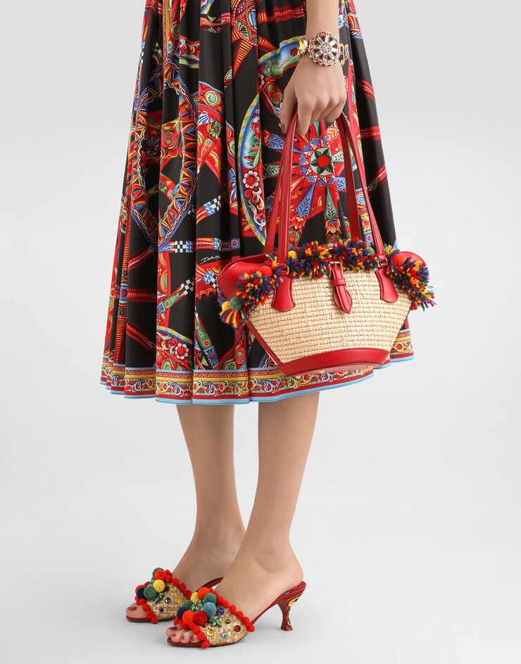 Dolce & Gabbana Raffia coffa Capri bag Dolce & Gabbana Raffia coffa Capri bag Multicolor BB7815A0419