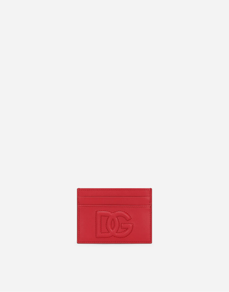 Dolce & Gabbana DG 로고 카드 홀더 레드 BI0330AG081