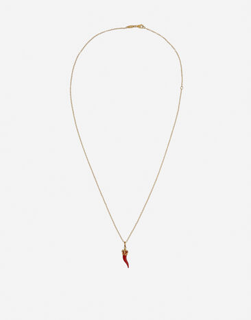 Dolce & Gabbana Anhänger Good luck aus emailliertem gelbgold GOLD WAHG3GW0001