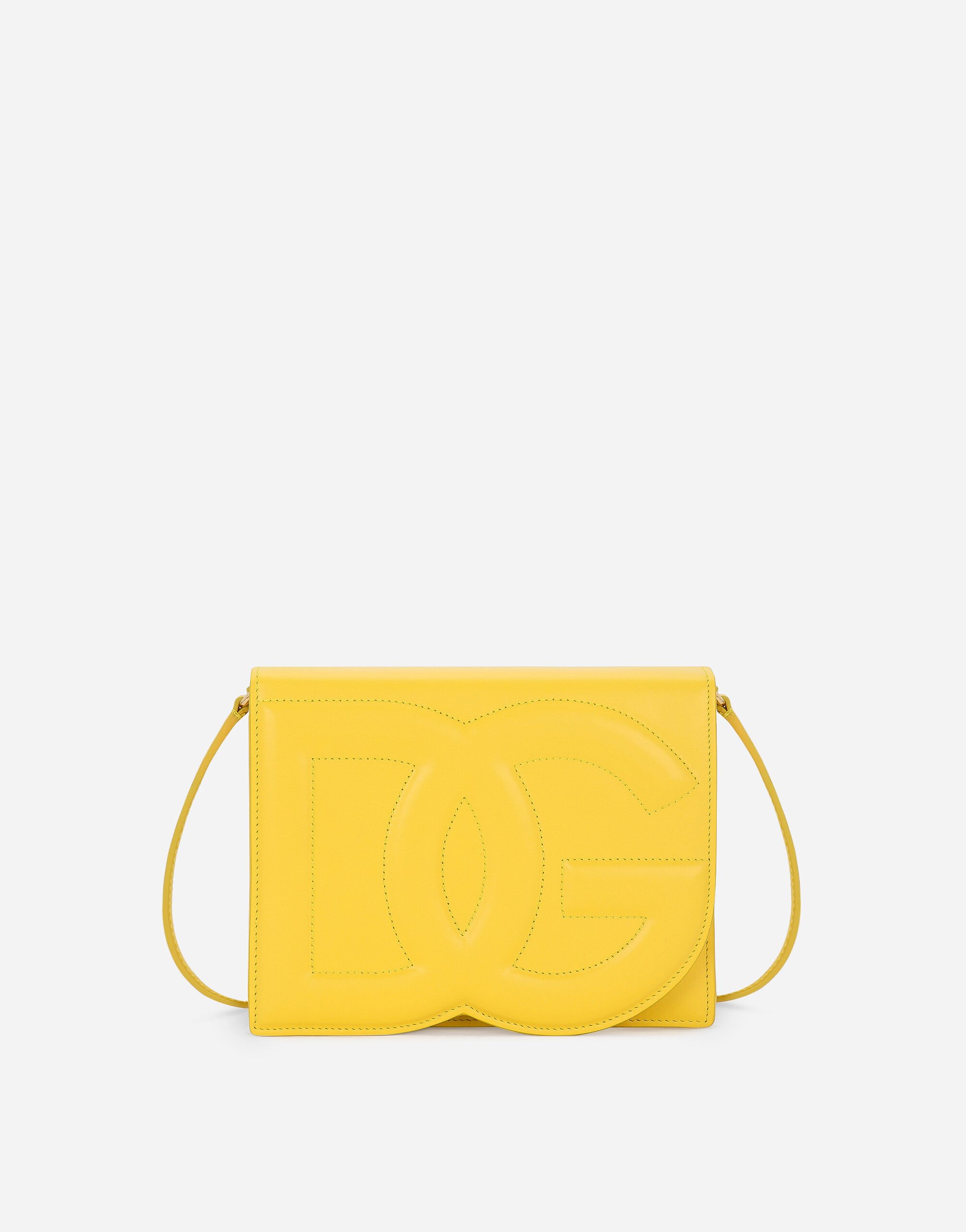 Dolce & Gabbana Calfskin DG logo crossbody bag Yellow BB7116A1001