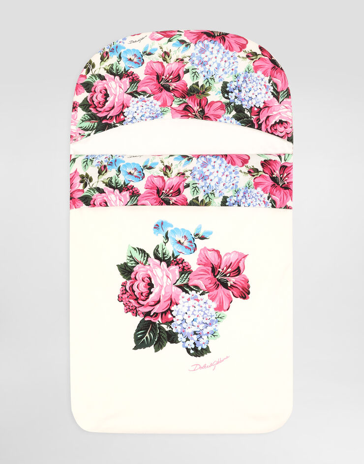 Dolce & Gabbana Interlock baby nest with print Multicolor LNJAH0II7HT