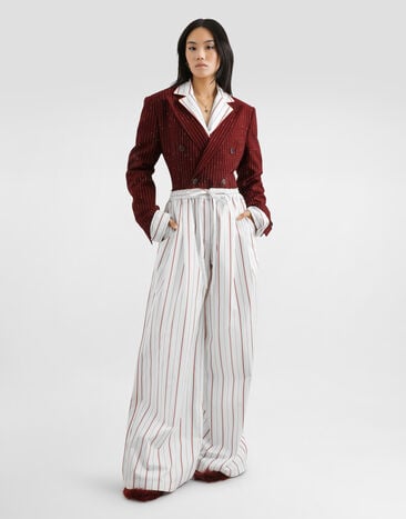 Dolce & Gabbana Striped poplin shirt Multicolor F5U71TFR51T