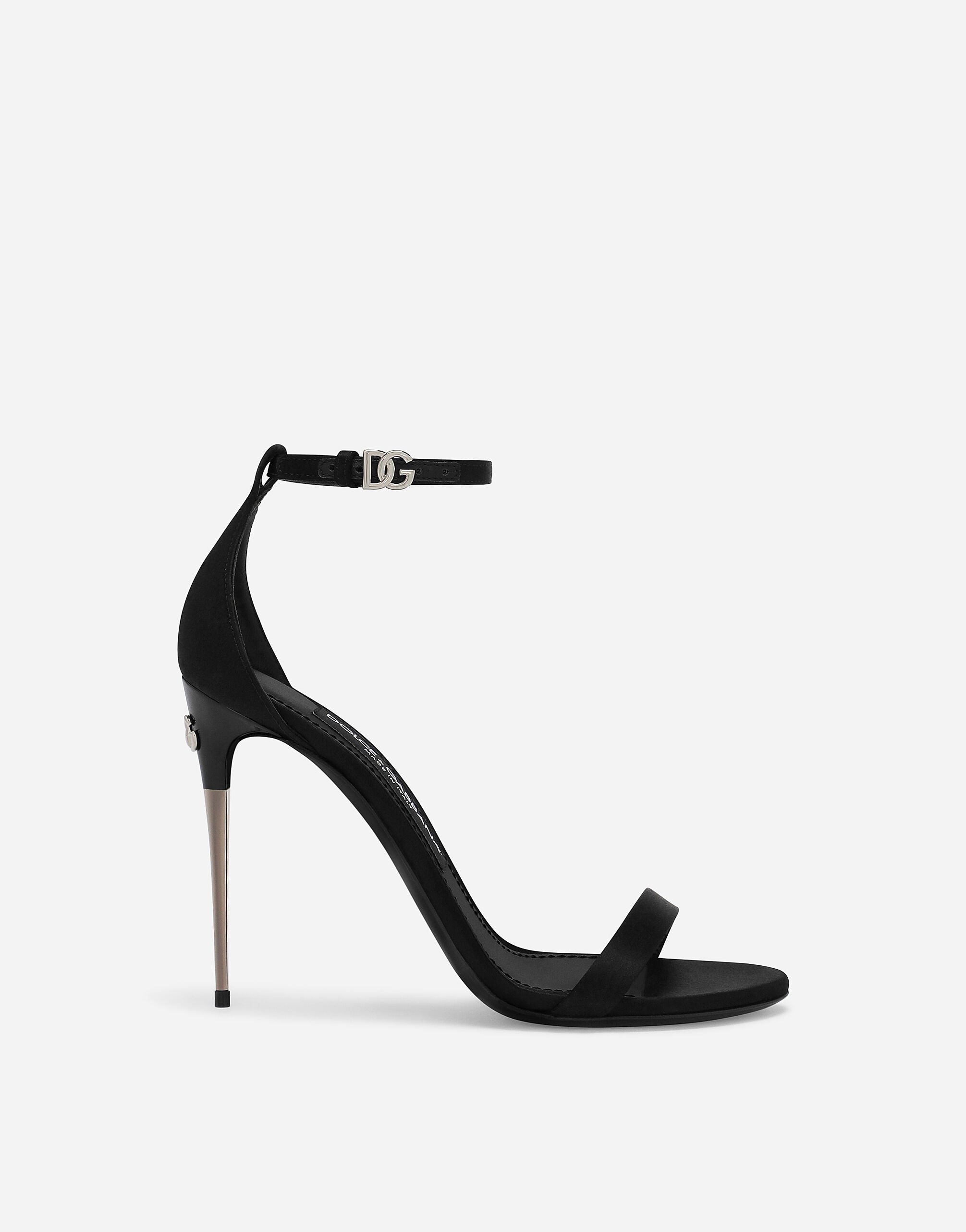 Dolce & Gabbana Satin sandals Black CR1725A7630