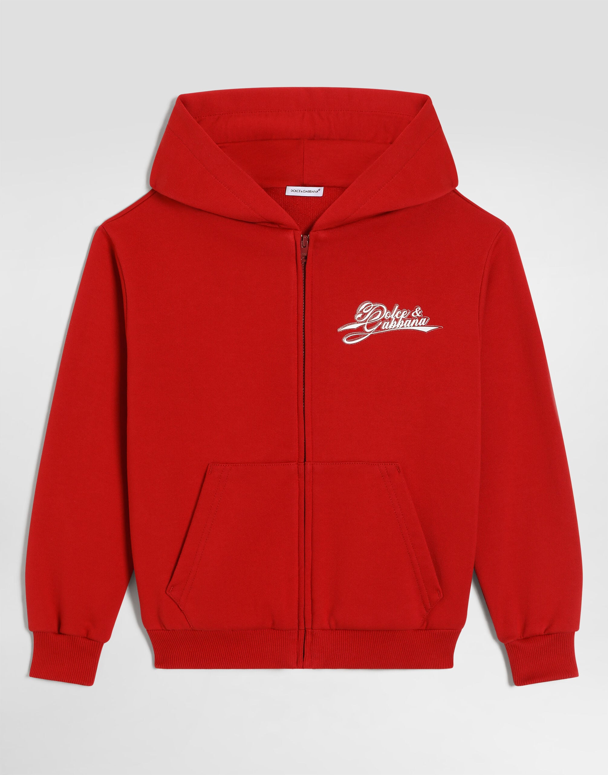 Hoodie with logo in Red for Boys | Dolce&Gabbana® US