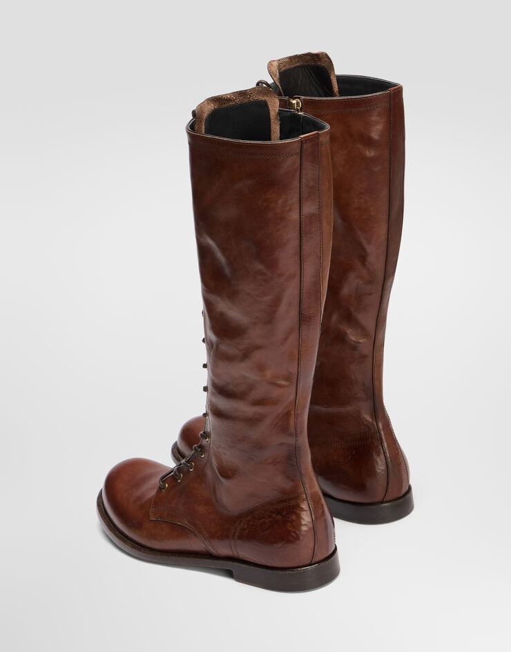 Dolce & Gabbana Leather boots Dolce & Gabbana Leather boots Brown A70176AO019
