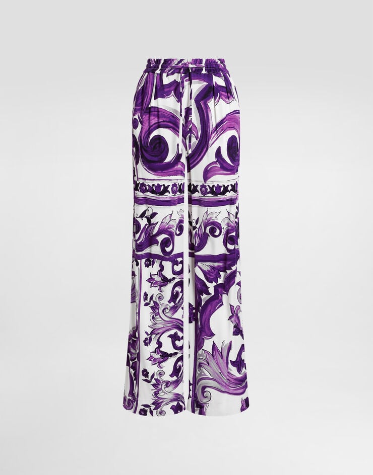 Dolce & Gabbana Majolica-print trousers Multicolor FTDBQTFS8C0