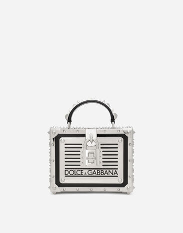 Dolce & Gabbana Polished calfskin Dolce Box bag with studs Multicolor BB7165AY566