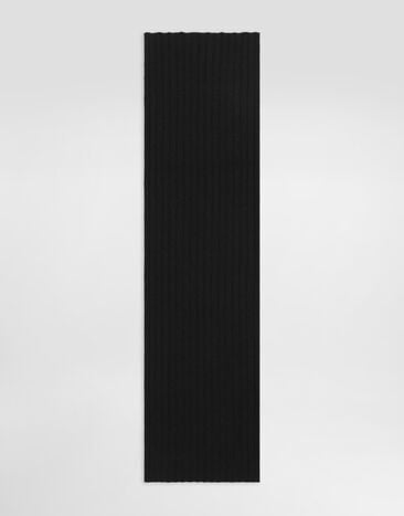 Dolce & Gabbana Cashmere knit scarf Brown GX84KTJBW0S