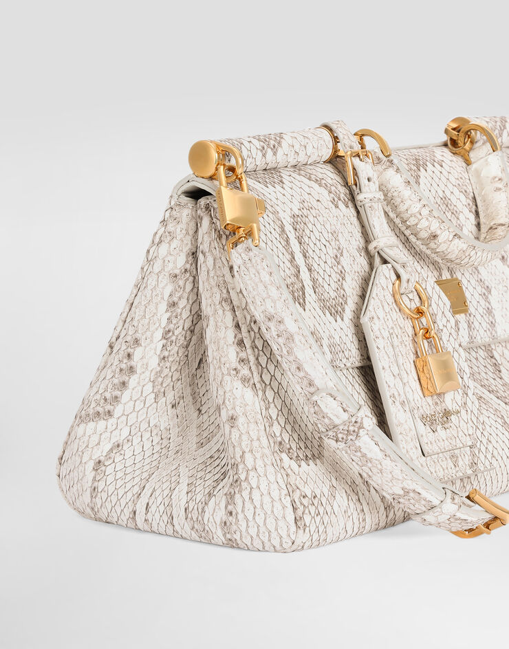 Dolce & Gabbana Bolso de mano My Sicily mediano en pitón Dolce & Gabbana Bolso de mano My Sicily mediano en pitón White BB7782B2X45