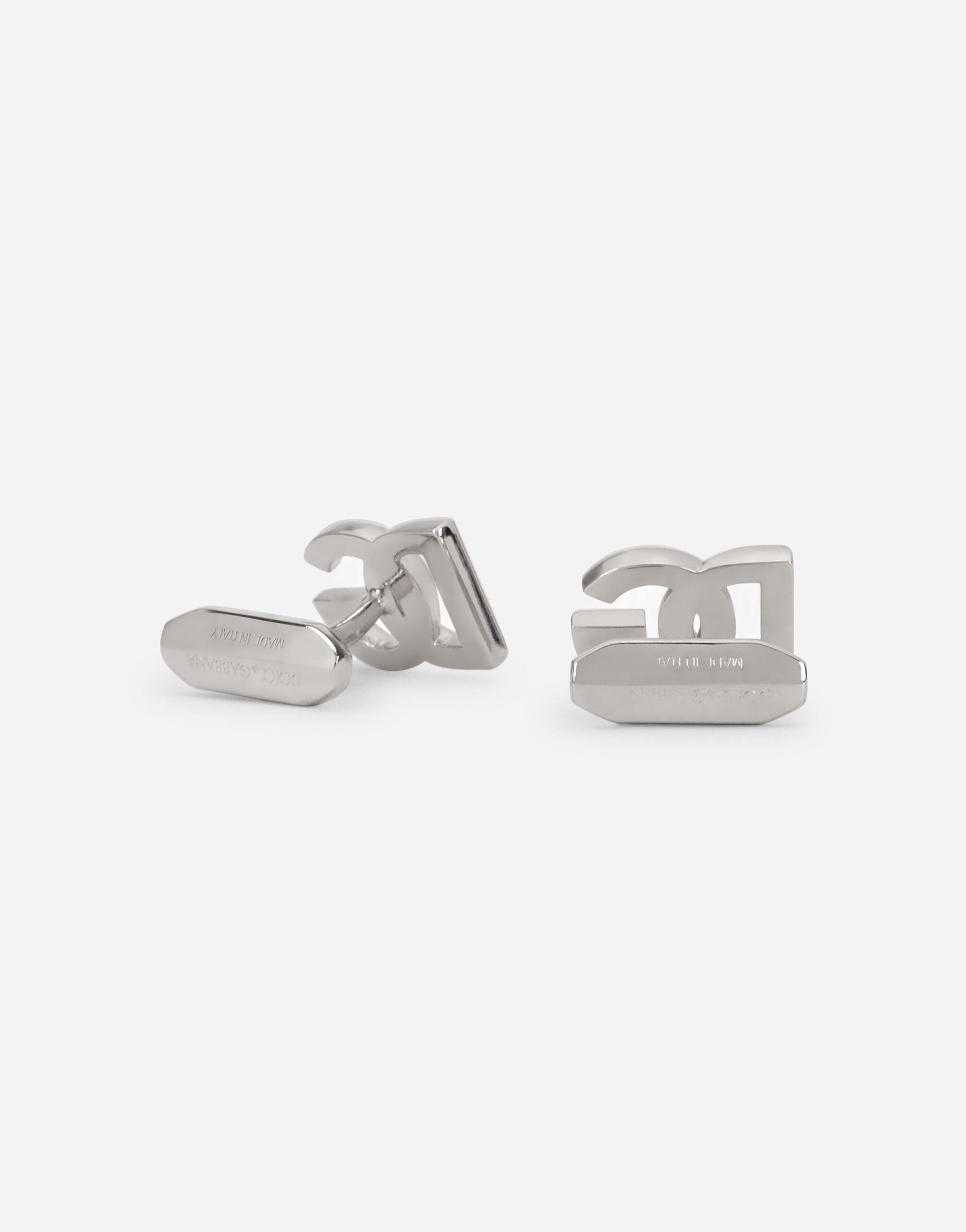 Cufflinks with DG logo in Silver for Men Dolce Gabbana