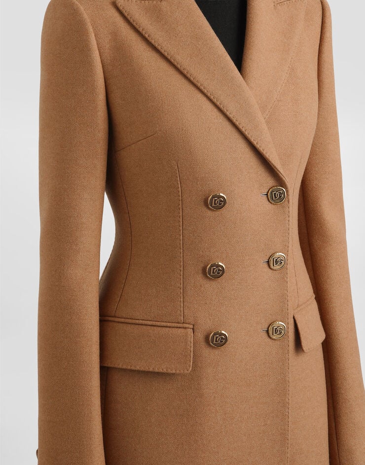 Dolce & Gabbana Dolce double-breasted wool coat Beige F0N87THU2B1