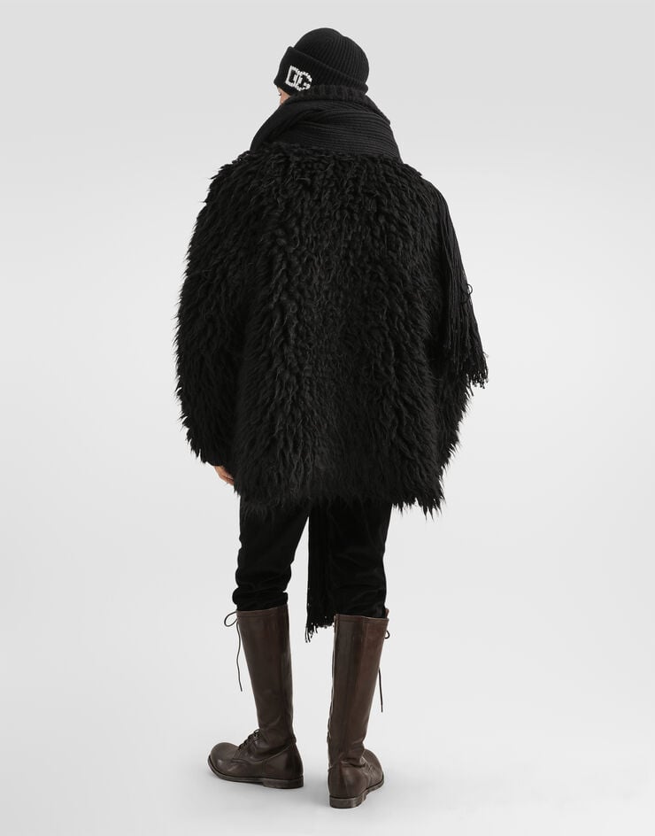 Dolce & Gabbana Fur-effect knit cardigan Dolce & Gabbana Fur-effect knit cardigan Black GXVBUTJGMMQ