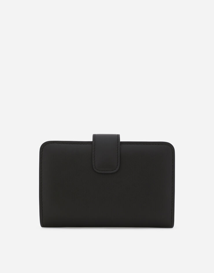 Dolce & Gabbana Calfskin wallet with DG logo Black BI1370AW576