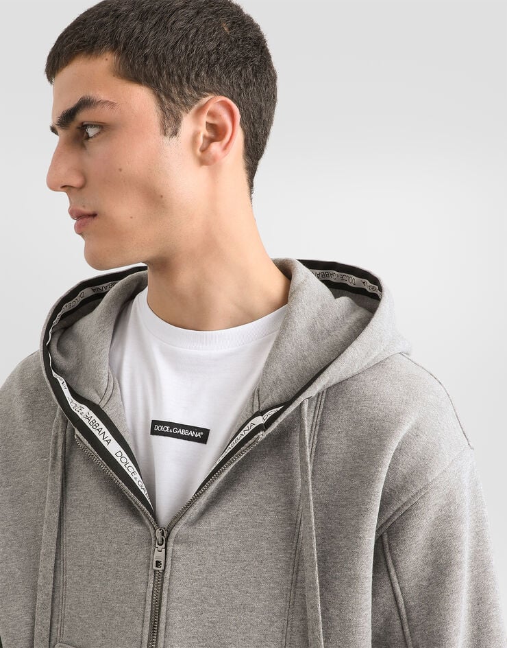 Dolce & Gabbana Cotton hooded sweatshirt Multicolor G9CIRTHU7ME