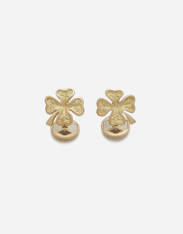 Dolce & Gabbana Boutons de manchettes Good luck en or jaune Doré WFJG2GW00R1