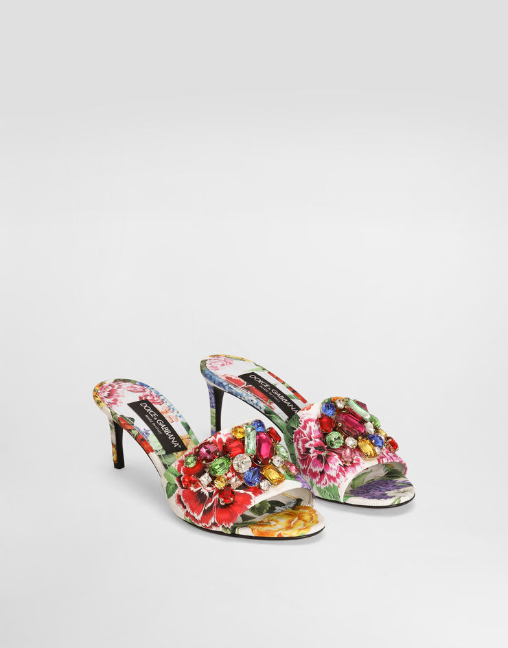 Dolce & Gabbana Mule aus Brokat Drucken CR1744A6L95