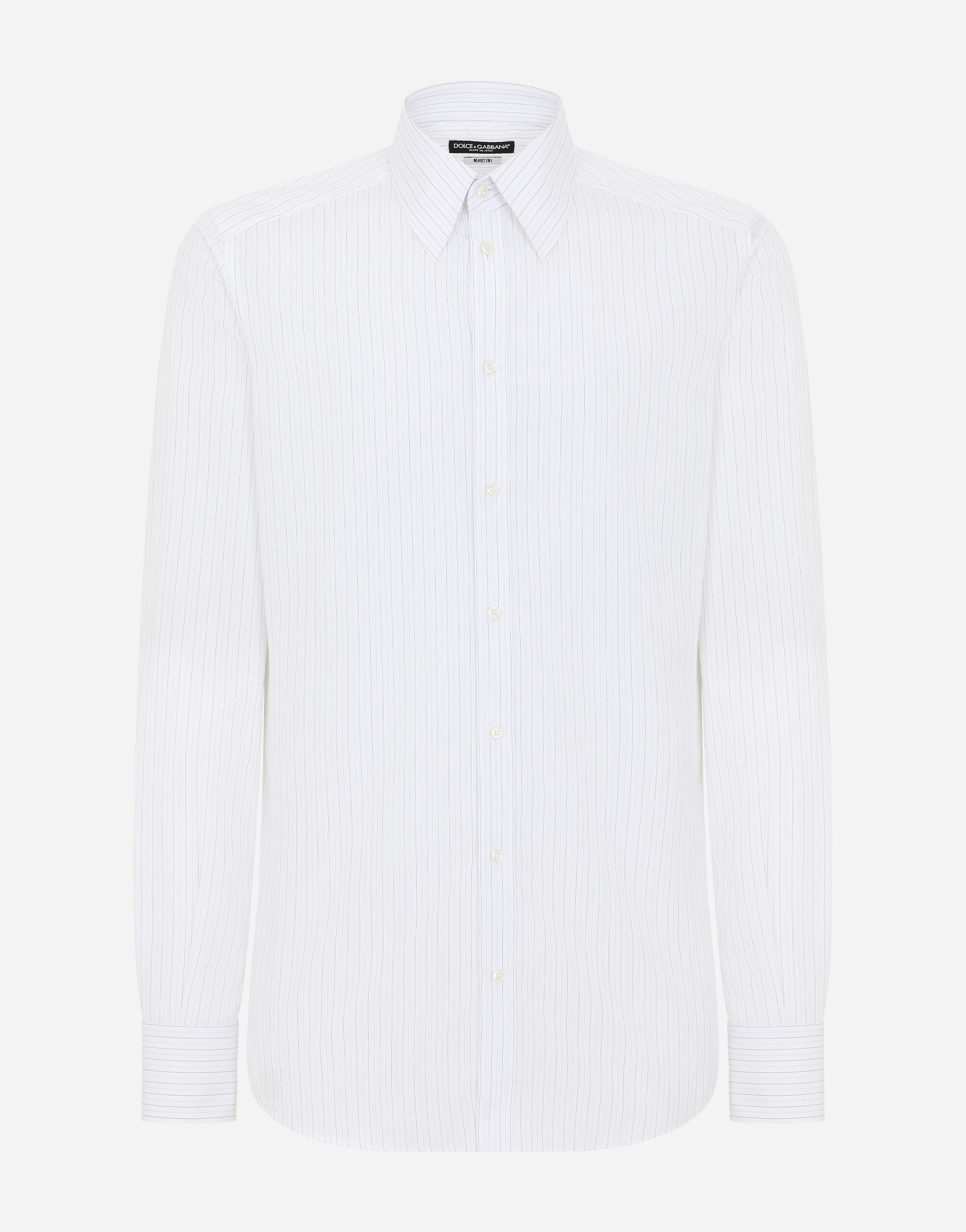 Striped cotton Martini-fit shirt