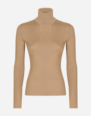 Dolce&Gabbana Cashmere turtle-neck sweater Beige FXL91TJFMR5