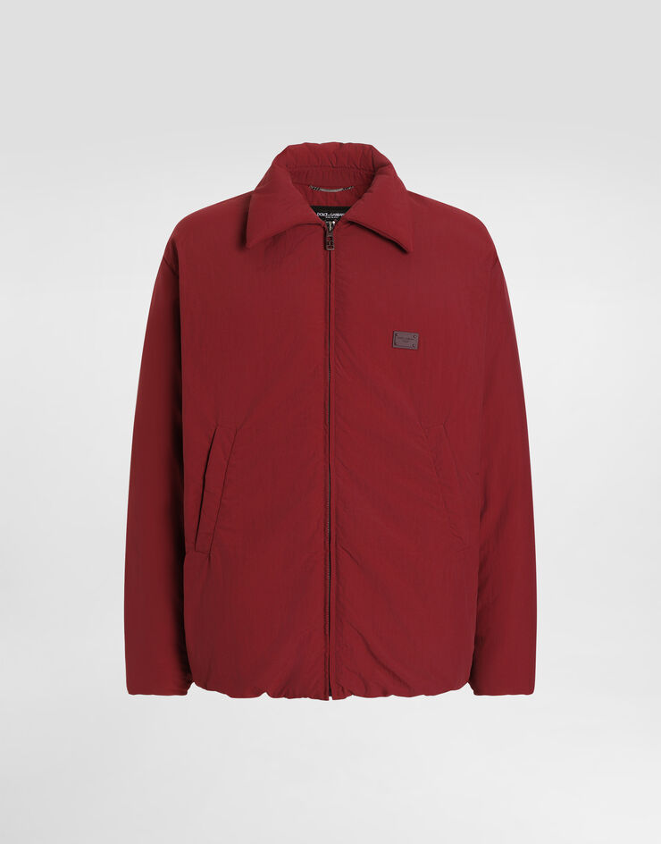 Dolce & Gabbana Padded technical fabric jacket with tag Bordeaux G9BLCTFUS26