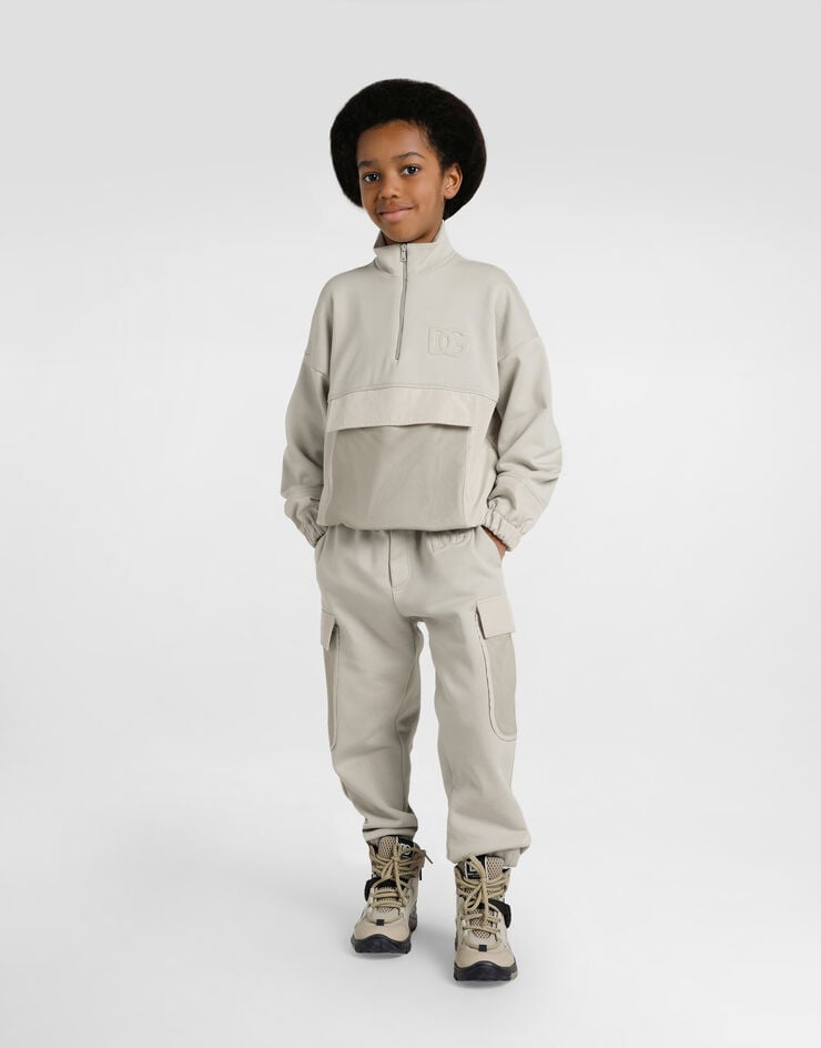 Dolce & Gabbana DG embossed logo fleece trousers Multicolor L4JPKUG7PIT