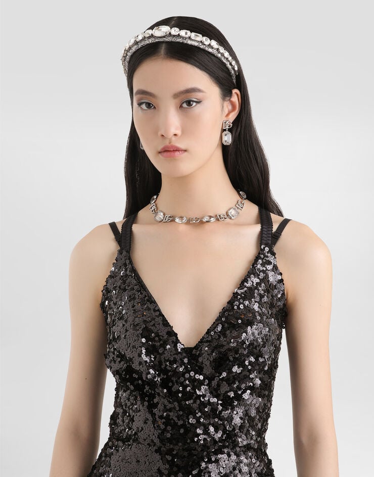 Dolce & Gabbana Dress with sequins Dolce & Gabbana Dress with sequins Black F6H7MTHLMZM
