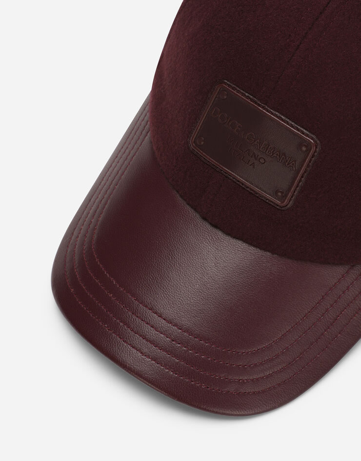 Dolce & Gabbana Baseball cap with branded tag Brown GH764AFU20O