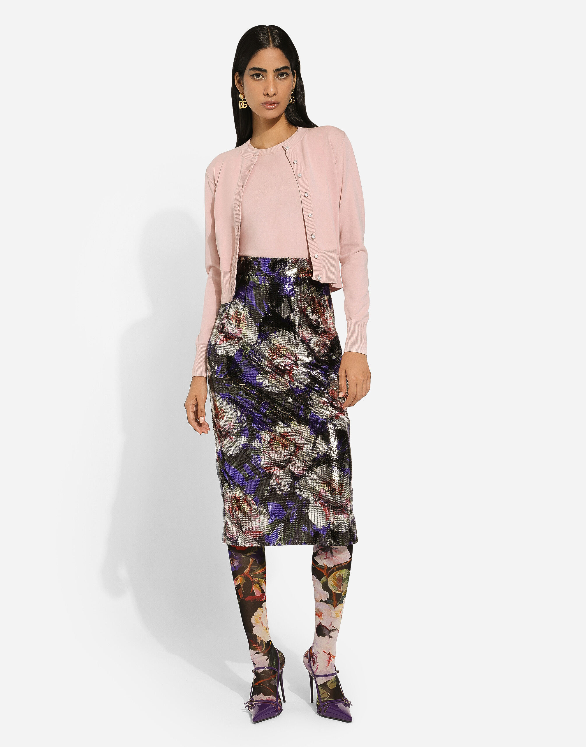 Dolce gabbana peony skirt clearance