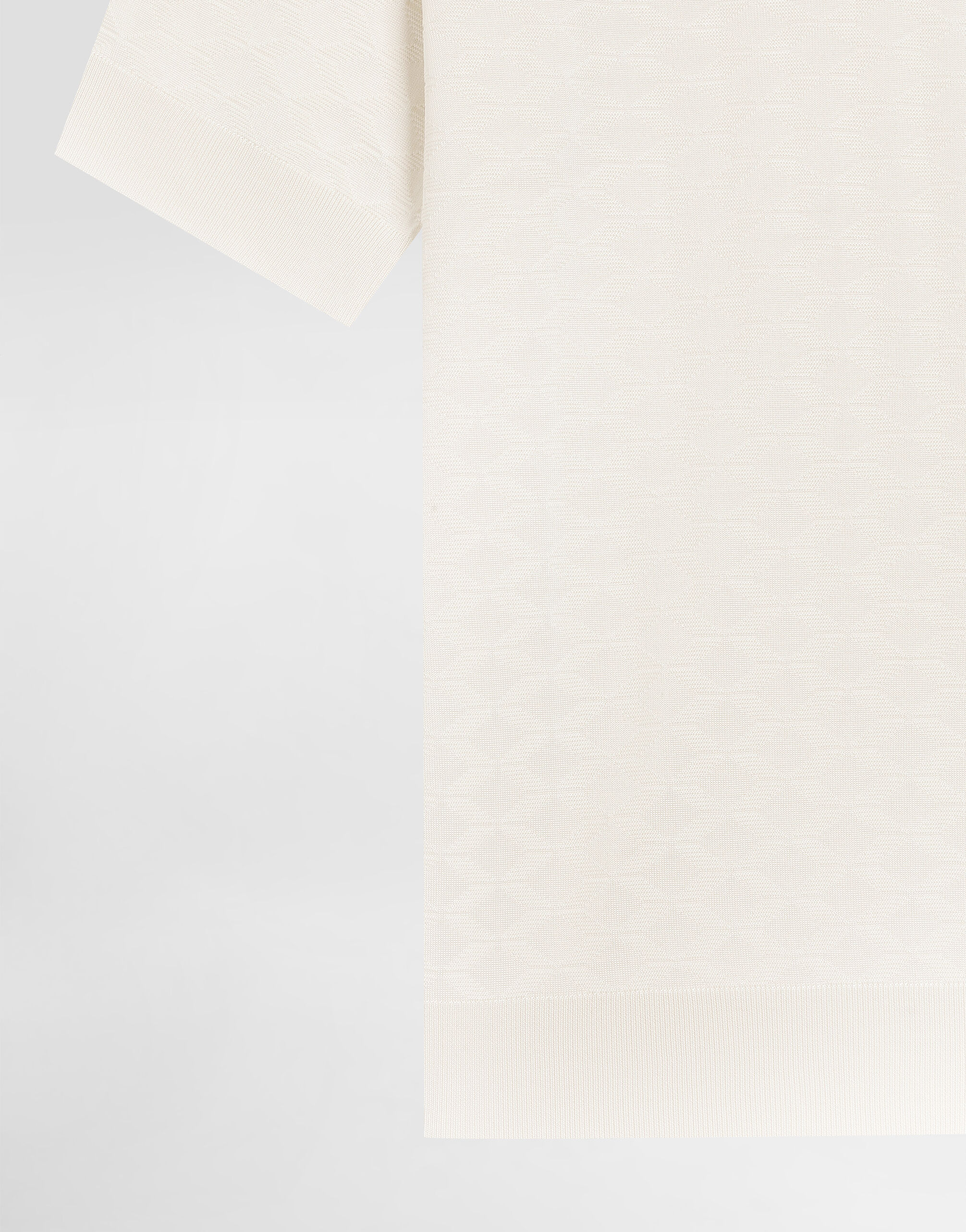 Micro-dot stitch silk polo shirt - thumbnail 8