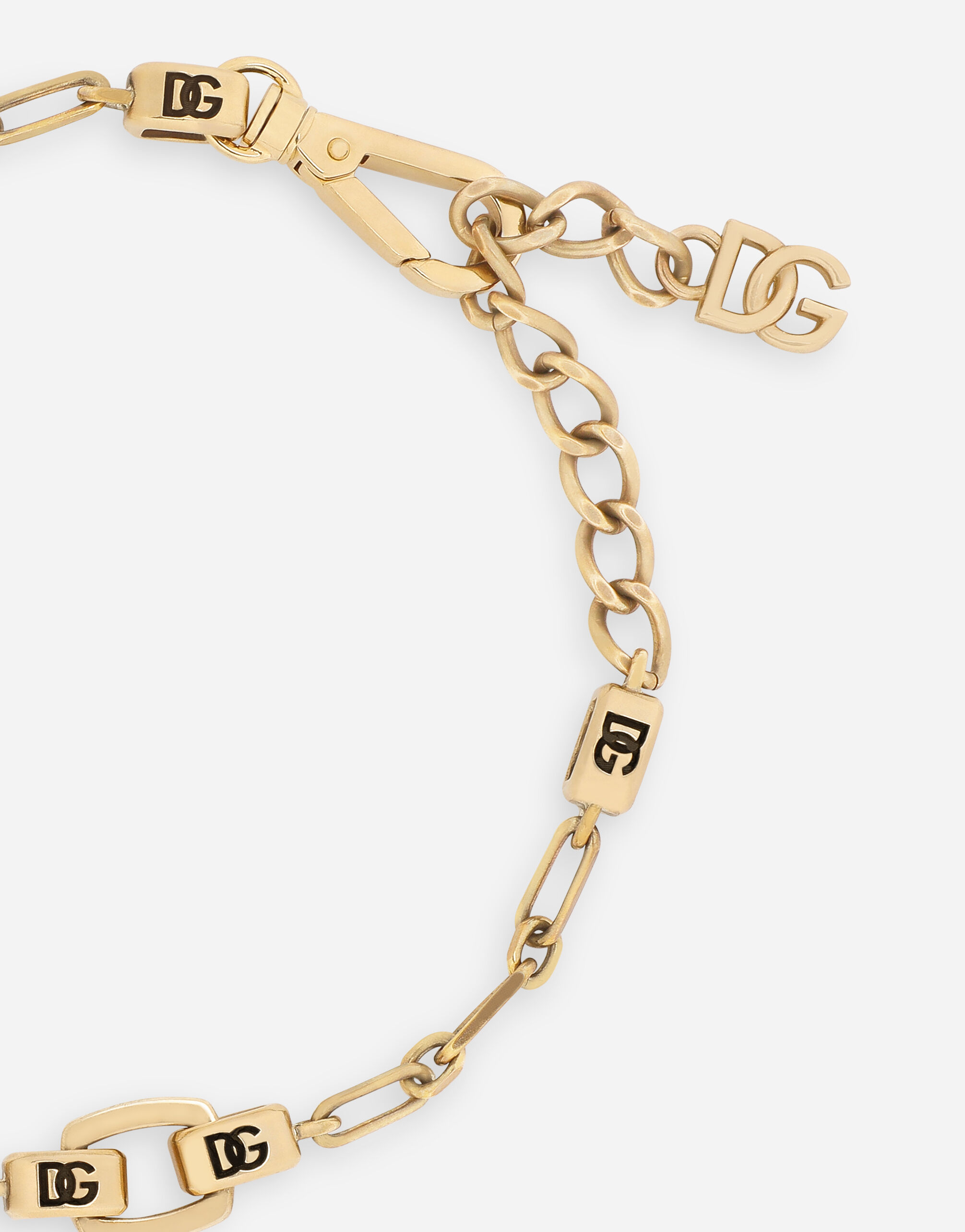 Necklace with DG logo pendant in Gold for Men Dolce Gabbana