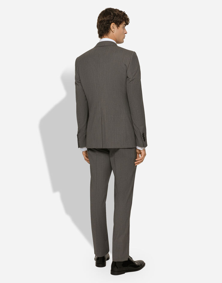Dolce & Gabbana Single-breasted stretch wool Martini-fit suit Grey GK0RMTFURM7
