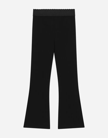 Dolce & Gabbana Jersey pants with Dolce&Gabbana logo Black L5JPC1G7N3S