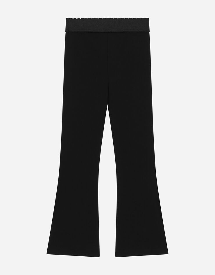 Dolce & Gabbana Jersey pants with Dolce&Gabbana logo Black L5JPC1G7N3S