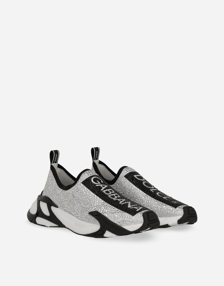 Dolce & Gabbana Sneaker Fast con termostrass Bianco CS2172AJ673
