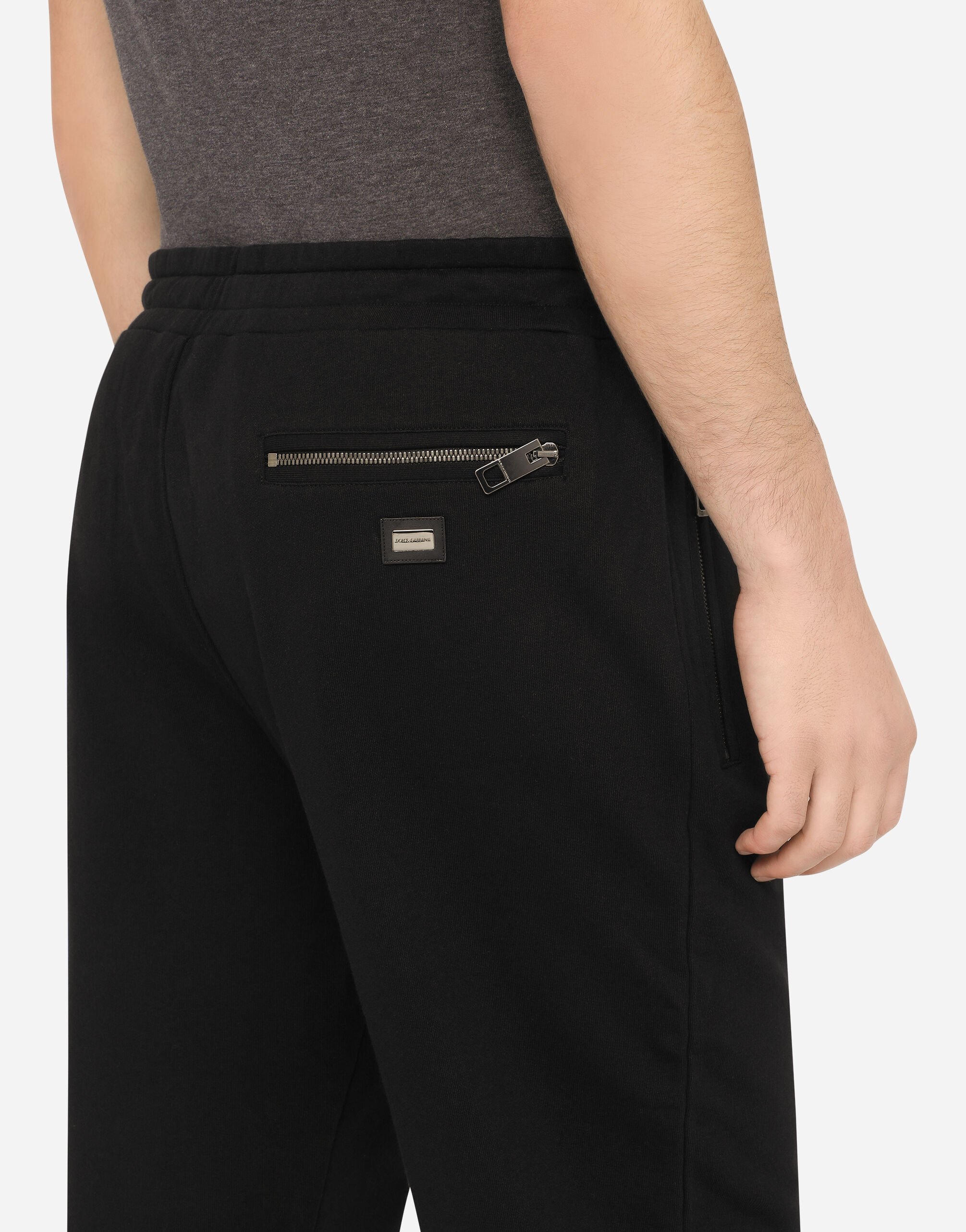 Cotton sweatpants in Black for Dolce Gabbana US