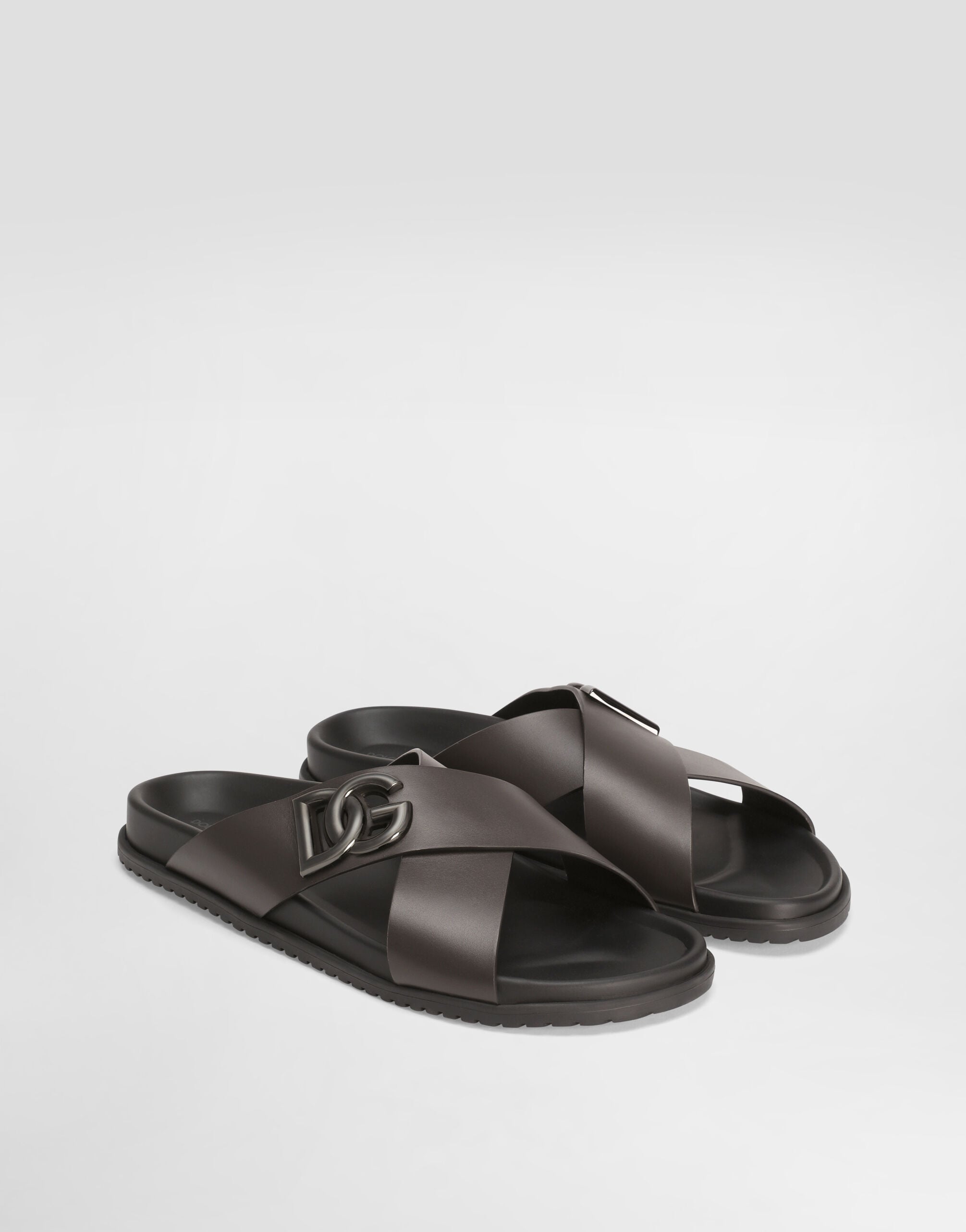 Calfskin sandal in Brown for Men | Dolce&Gabbana® US