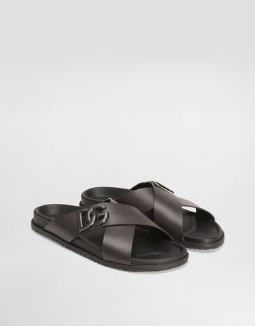 Dolce & Gabbana Calfskin sandal Brown A80525A9Q67