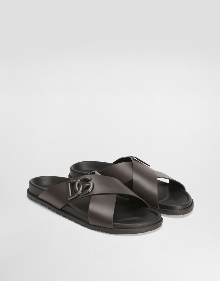 Dolce & Gabbana Calfskin sandal Brown A80525A9Q67
