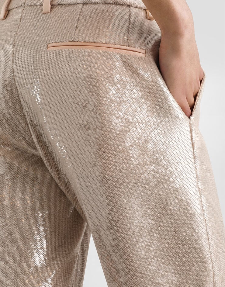 Dolce & Gabbana Sequin trousers Dolce & Gabbana Sequin trousers Beige GY7BMTFLSIM
