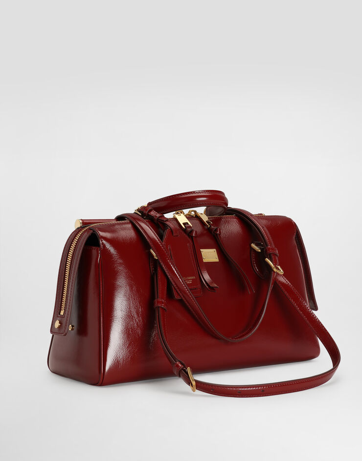Dolce & Gabbana Medium Vittoria calfskin handbag Red BB7844AZ000