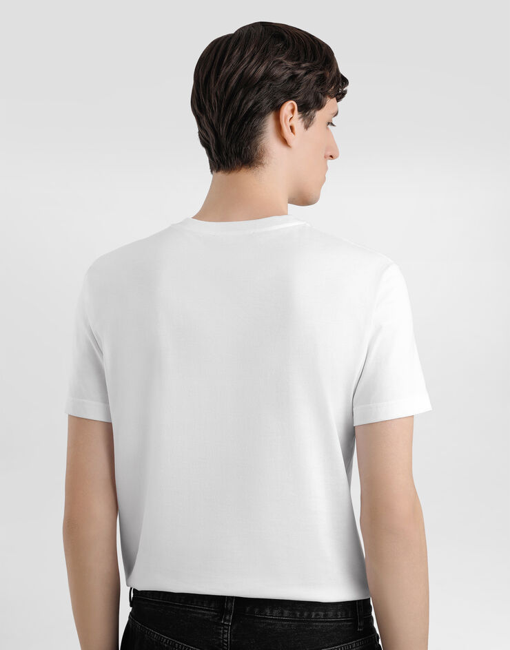 Dolce & Gabbana cotton t-shirt with print White G8RN8TG7O9Y