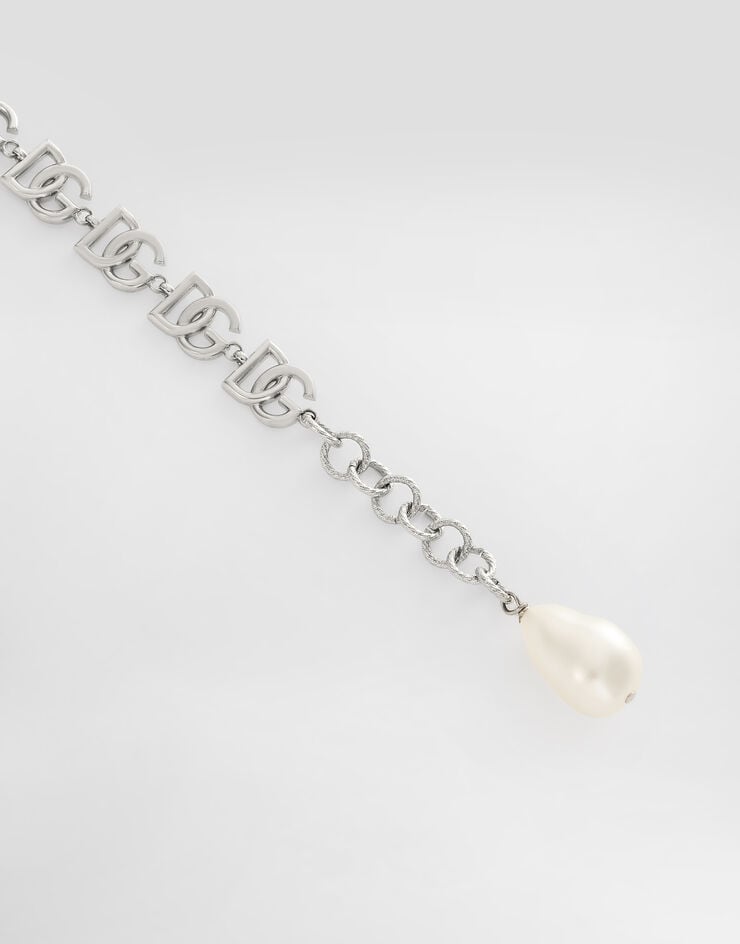Dolce & Gabbana Link bracelet with multiple DG logo Silver WBP6L3W1111