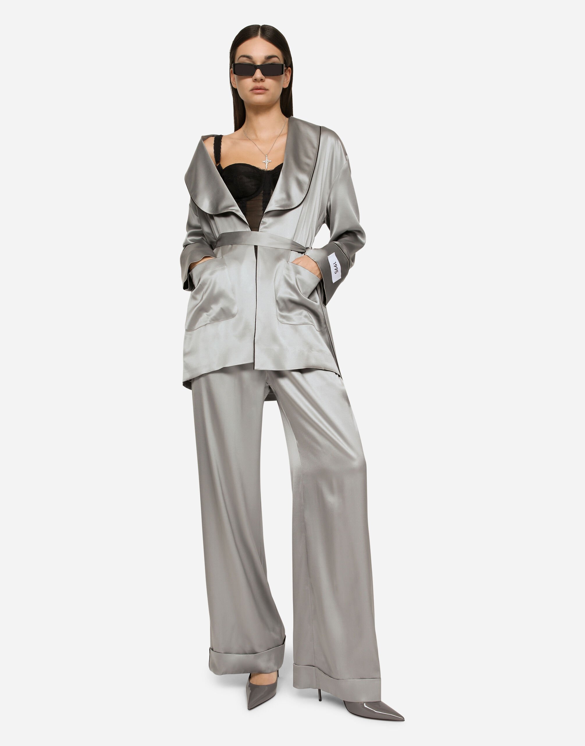 Womens satin pajama pants best sale
